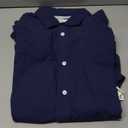 Amazon Essentials Men's Regular-Fit Long-Sleeve Casual Poplin Shirt, Navy, XX-Large