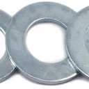 STURDFIX 1/4 Inch Flat Washers, Zinc Plated Steel, Corrosion Resistant, Heavy Duty Metal Washers for Screws, Bolts, Decking, Fencing, Automotive, Construction, Industrial Hardware – 100 Pack