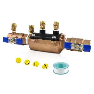 Atdsetr 1-350 1 Inch Double Check Backflow Preventer, Backpressure & Backsiphonage Protection, for Irrigation Sprinkler Agricultural and Pipeline Systems