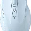 TECKNET Wireless Mouse (2.4G & BT5.0/3.0) Silent 4800 DPI Computer USB A & Bluetooth Mouse 6 Buttons, Wide Compatibility - Light Blue