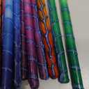 The Dreidel Company Dripless Hanukkah Candles, Multicolored Ombre Striped Deluxe Tapered Decorations, 1 Hour Burn Time, Chanukkah 45 Menorah Candles Box for All 8 Nights of Chanukah