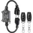 AC110V Remote Control Power Switch,Waterproof Wireless Light Switch,165 Feet Long,AC110V/120V/250V/20A RF Module Relay,Outdoor Weatherproof Smart Socket,Electrical Equipment