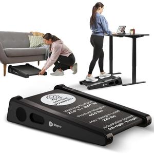 Lifepro Smallest Portable 30in Small Mini Walking Pad Treadmill Installation Free, Adjustable Incline, Under Desk Work Compact Treadmills for Home/Office - Max Load 220Lbs & Speed 3MPH