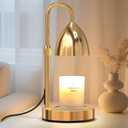 Candle Warmer Lamp with Timer Dimmable, Lamp Candle Warmer Birthday Gifts for Women, Adjustable Wax Melter Warmer for Jar Candles, House Warming Gift Home Decor (Gold)
