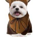 Bear Pet Costume Ears Hat Sweater Furry Clothes Cute Halloween Cosplay Costumes for Small Medium Large Dogs Cats (Medium)