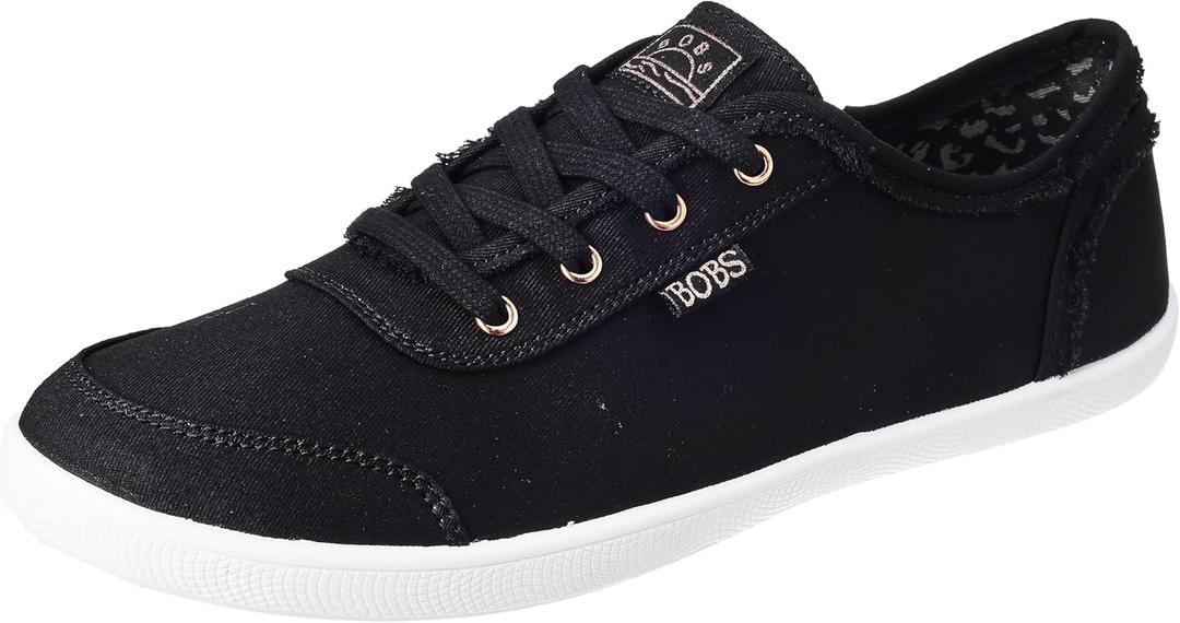 Skechers Women's Bobs B Cute Shoe (6.5 Wide, Black)