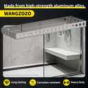 Floating Shower Bench, 34.5-62 Inch Adjustable Wall-Mounted Shower Seat
