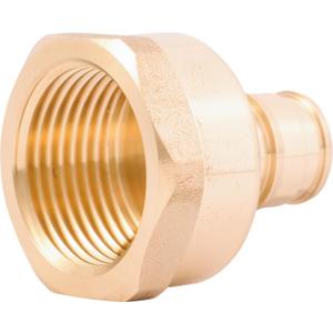 SharkBite 1/2 Inch x 3/4 Inch Expansion FNPT Adapter Fitting for PEX-A Pipe, Brass Plumbing Fittings, Female NPT Adapter for PEX-A Tubing, UAB068LFA