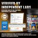 NUTRAGOGO NSF Certified Creatine Gummy - Creatine Monohydrate Gummies for Men & Women-5g of Creatine Monohydrate per Serving - Sugar Free,Vegan, Organe Electrolyte Chews, 135 Count, EXP: 05/2027