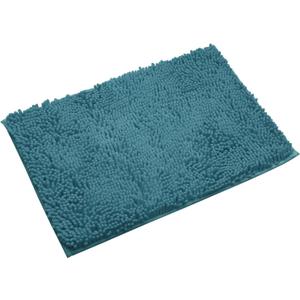Non-Slip Bath Rug,Extra Soft Microfiber Bedroom Shag Carpet with Anti-Slip Backing,Water/Dust Absorbent Fast Dry Shower Mat,Sound Insulated Stairs Pad,Machine Washable (Turquoise,12 x 19 Inches)