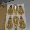 Minetom LED Edison Light Bulbs，Equivalent 60W Incandescent Light Bulbs，E26 Base，Warm White，6Pcs