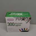 PREXTEX Multicolored Christmas Lights with Green Wire, 60 Feet, 300 Lights, Colorful String Lights Indoor or Outdoor - Incandescent String Lighting for Christmas Tree Decorations for Fences and Patios