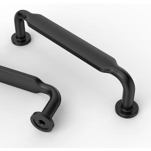 Asidrama 10 Pack 3.75 Inch(96mm) Matte Black Kitchen Cabinet Handles, Cabinet Pulls Kitchen Cabinet Hardware for Cupboard Drawer Pulls