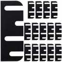 14 Pack Door Hinge Shims, 4 Inch Door Hinge Spacer Kit, Precut Polycarbonate (PC) Hinge Shims with DIY Trimmable for Door Alignment & Repair, Filling Gaps,Staggered Pattern, 1.2mm / 0.05”Thickness