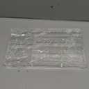 Briwooody Clear Acrylic Desk Drawer Organizer 11 x 6.1 x 1.38 Inch Storage Tray Organizer for Pens, Stationery, Desktop, Office, Bathroom, Kitchen, Makeup Supplies (6 Compartments) (Transparent)