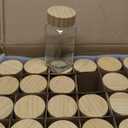 AISIPRIN Glass Spice Jars with 398 Labels, 24 pcs 4oz Spice Containers with Bamboo Lids, Square Spice Bottles With Shaker Lids,Spice Organization for Cabinet,Drawer,Rack,Seasoning Organizer