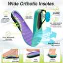 Women's Orthopedic Diabetic Wide Sneakers: Wear Cushion Plantar Fasciitis Hammer Toes Breathable Outdoor Shoes, Lightweight Fashion Arch Support Heel Spur Bunions Sneakers Purple, Size: 8