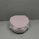 Tioncy 4 Pcs Valentine's Day Ceramic Heart Shaped Plates Galentine's Day 9 Inches Porcelain Heart Bowls Rose Dishes for Dessert Salad Appetizer Valentine Party Supplies(Red)