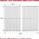 GasSaf 19.5" Grill Grates for Weber Genesis 300, Weber Genesis Grill Grates 7524 7528, 7MM SUS304 Replacement Parts for E310 E320 E330 S310 S320 S330(2007-2016), Pit Boss PB700 Series Cooking Grids