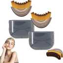 Lymphatic Contour Face and Body Brushes, The Lymphatic Drainage Massager for Face, Dry Brushing Face Brush, Chin & Jawline Sculpting, Ergonomically Designed to Fit The Skin Precisely (2 Set)