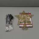 Glittered Christmas Tree Topper Illuminated Five-Pointed Star Decoration for Home Decor Easy to Install Holiday Treetop for Festive Celebrations (Golden)