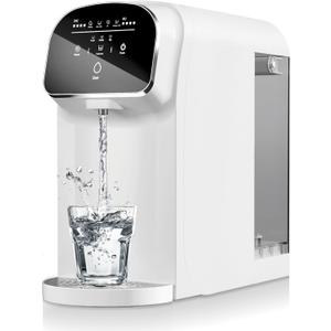 Countertop Reverse Osmosis System Water Filter with UV, 5:1 Pure to Drain, 5 Stage RO Water Filtration, Portable No Installation Water Purifier, Countertop Filtration for Home, Off-White