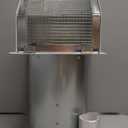 6 Inch Universal Hooded Wall Vent with Screen and Damper for Exhaust Vent Dryer Vents Cover, Outdoor Kitchen Range Hoods, and HVAC Ducts (Galvanized Steel)