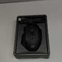 Redragon Wireless Gaming Mouse, MMO Gaming Mouse UP 16,000 DPI, 16 Macro Programmable Buttons, RGB Rechargeable with 12 Side Buttons, 70Hrs for PC Laptop MOBA FPS, M901P-KS (black)