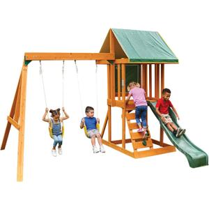 KidKraft Appleton Wooden Swing Set,