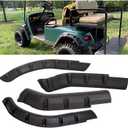 HECASA 4pcs Front and Rear Standard Fender Flares Compatible with 1994-2013 Golf Cart EZGO TXT Model