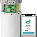 Smart Pill Dispenser for 4 Daily Doses Weekly Pill Organizer with AM/PM Labels, Smooth-Sliding Cartridges, Medication Organizer for Adults & Seniors, Compact Pill Storage Box