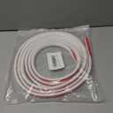 Wall Cable Hider, Flexible Wire Cord Management Self-Adhesive Cord Covers for Wires on Wall, Side Open One Cord Cable Raceway Wire Cover for Cords, HDMI Cord Hider for Wall Mount TV (1-2 cables,158in)