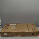 Vaunn Medical Pneumatic Adjustable Overbed Bedside Table with Wheels (Hospital and Home Use) (Black)