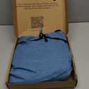 Bago Foldable Duffel Bags for Traveling Women & Men - 60L Medium Packable Duffle Bag for Travel with Shoe Compartment - Water Repellant, Heavy Duty, Lightweight Folding & Collapsible (SnowBlue)