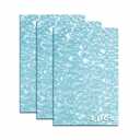 TOEPODO Pearlescent Ripple Cast Acrylic Sheets 1/8 Thick for Laser Cutting Plexiglass Sheets for Art Design Crafting DIY Home Decore Festival Ornaments (3, Water Blue, 8x12 Inch)