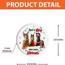 Horse Christmas Ornament, Just A Girl Who Loves Horses Xmas Ornament, Farm Animal Ornament, Xmas Ornament Tree Decoration Gifts for Horse Lovers Farmers, Unique Gift for Her, Horse Riding Lovers