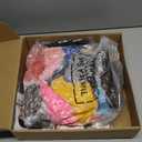 Lyrow 16 Pack Neon Clown Wig Fluffy and Sunglass Set Colorful Hair Wig Disco Afro Hippie Wigs Synthetic 70s 80s 90s Wig Cap with Sunglass Cosplay for Men Women Mardi Gras Party Costume Supplies