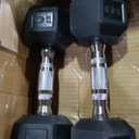 CAP Barbell Coated Dumbbell Weight | Multiple Options Pairs & Sets (50 lb - Set (25 lb x 2))