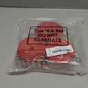 JStnana 3 Rolls White Red Stripe Deco Mesh Ribbon, 6 Inch x 30FT Per Roll Metallic Foil Burlap Deco Mesh Fabric for Christmas Tree Valentines Day New Year Wedding Wreath Swags Bow Making DIY Craft