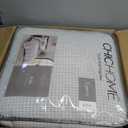 Chic Home Willa 5 Piece Waffle Textured Queen Size Comforter Set with Decorative Pillows, Shams - Grey