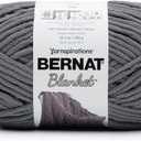 Bernat Blanket Yarn, Dark Grey (1 Pack)