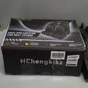 HChengkikz Leather Car Seat Covers, Breathable and Waterproof Seat Cover Full Set, PU Premium Universal Fit Automotive Airbag Compatible for Cars Sedans SUVs Vans and Trucks(Full Seat, Black, N1)