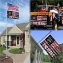250 Anniversary USA Flag, Us 250 Flag Double Sided 3-Ply Patriotic Flag, We The People 1776-2026 Patriotic Yard Flags for 4th of July, 3x5 Ft