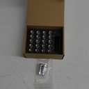 Chrome Lug Nuts M12x1.5 Open End Wheel Nuts,Taper Acorn Seat, Forged Locknut Racing Nut 20 Set 2 Pieces Total 22 Pieces and 1 Nut Socket Key (Silver M12 x P1.5)