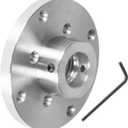 findmall 4 Inch Steel Wood Lathe Face Plate 1 Inch x 8TPI Threaded with Locking Set Screw for Wood Lathe Turning Reversing Lathes