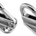 2 x NRC&XRC Spring Snap Attach Rope Hook,SS 316 Fender Spring Fending Marine Clothes Boat Hardware (2)