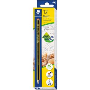 STAEDTLER 120-0 Noris Graphite Pencils - 2B (Box of 12), Black