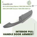 ECOTRIC Interior Pull Handle Door Armrest Compatible with 2003-2019 Chevrolet Express Van GMC Savana Right Passenger Side - Replace for 10388387 and 15817114