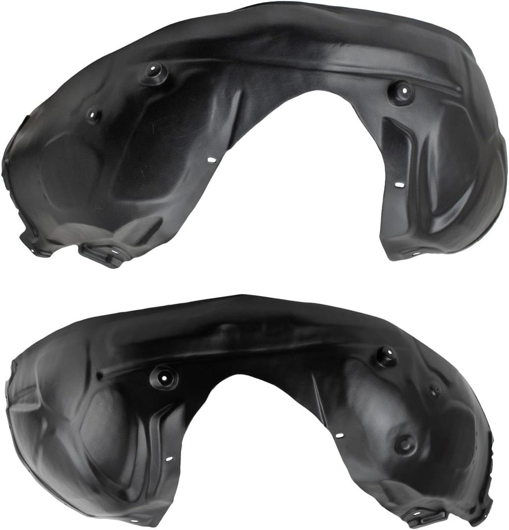 TRQ Front Inner Fender Liner Set Compatible with 2011-2014 Dodge Charger CH1248154 CH1249154