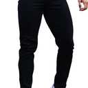 Men's Classic Slim Fit Stretchy Jeans for Men Skinny Flex Denim Pants Ripped Designer (34, Black)